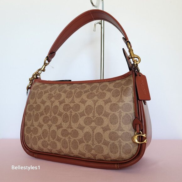 COACH Cary Signature Canvas & Calf Leather w Convertible Straps Crossbody 🎈$238 - Picture 3 of 16